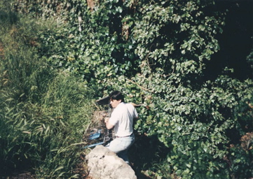 Phil spearheads a creek cleanup project on Richmond Boulevard in Oakland - 1995.